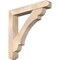 Ekena Millwork Olympic Craftsman Smooth Bracket w/ Offset Brace, Douglas Fir, 7 1/2"W x 46"D x 46"H BKT0806X46X46OLY04SDF - alternate 1